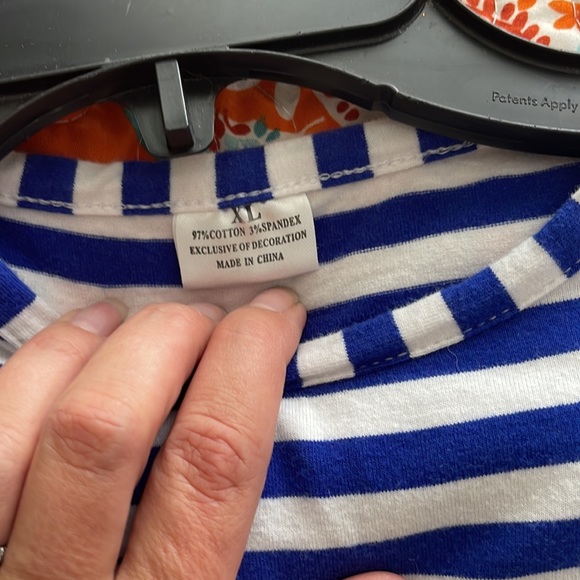 Blue and White Apple Dress “A” monogram. - Picture 3 of 6